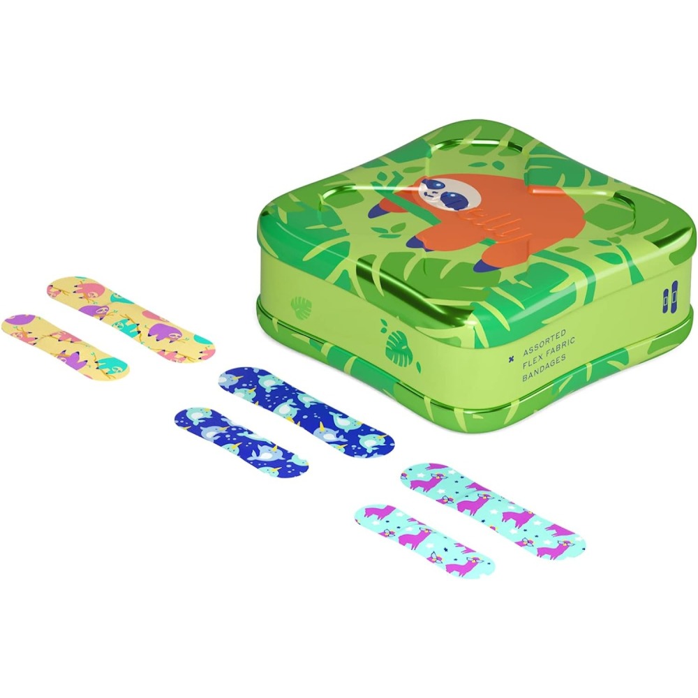 🧁Will PaPa美國代購🧁威利勇敢徽章 貼紙 48片含鐵盒 - 樹懶系列-細節圖2