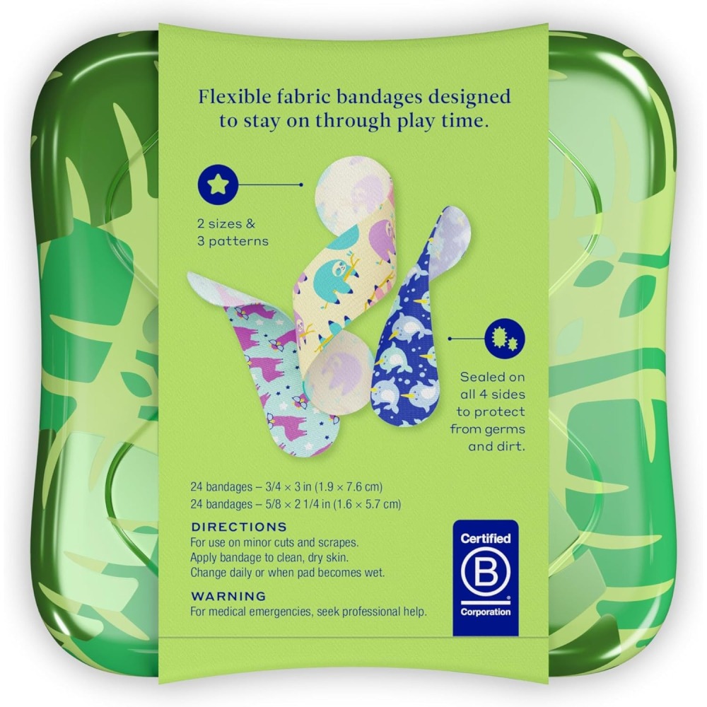 🧁Will PaPa美國代購🧁威利勇敢徽章 貼紙 48片含鐵盒 - 樹懶系列-細節圖3