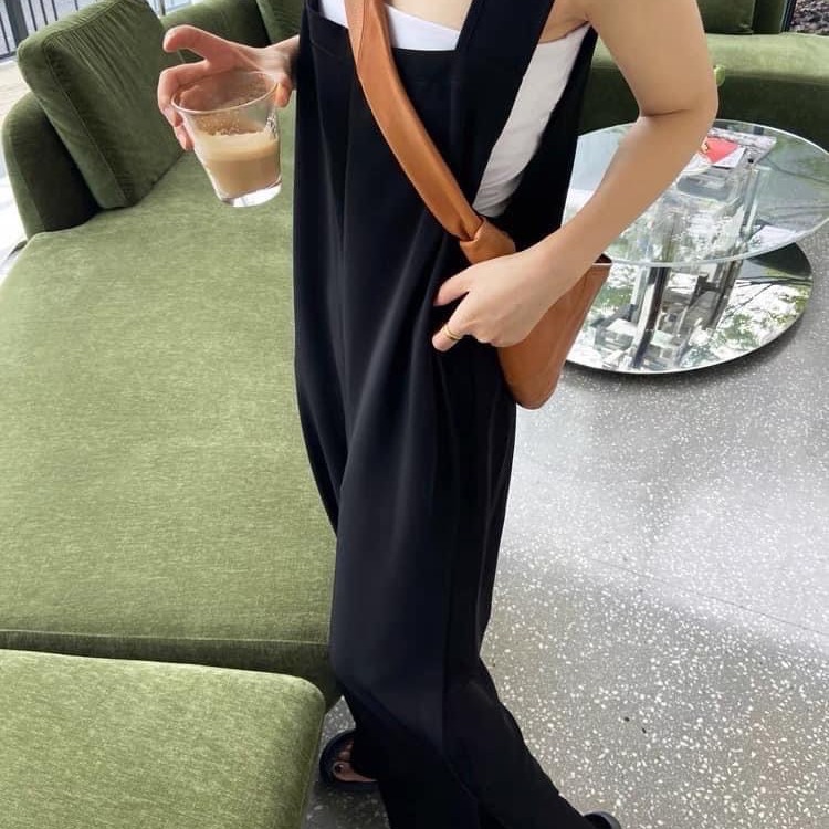 預購 正韓 好看又顯瘦雪紡口袋連身褲-06/10截止-細節圖7