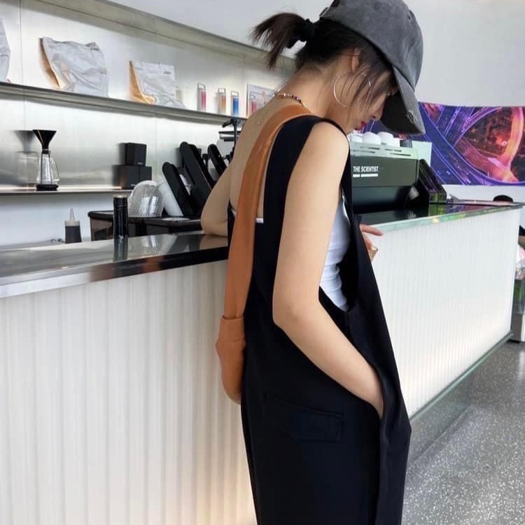 預購 正韓 好看又顯瘦雪紡口袋連身褲-06/10截止-細節圖9