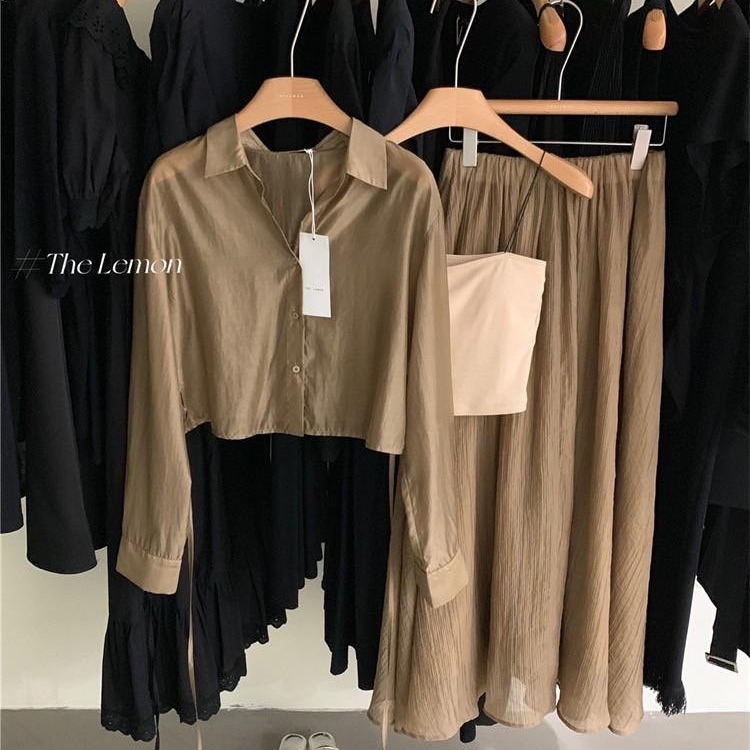 預購 微透視後繫帶襯衫-06/15截止-細節圖2