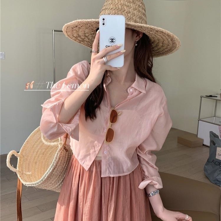 預購 微透視後繫帶襯衫-06/15截止-細節圖3