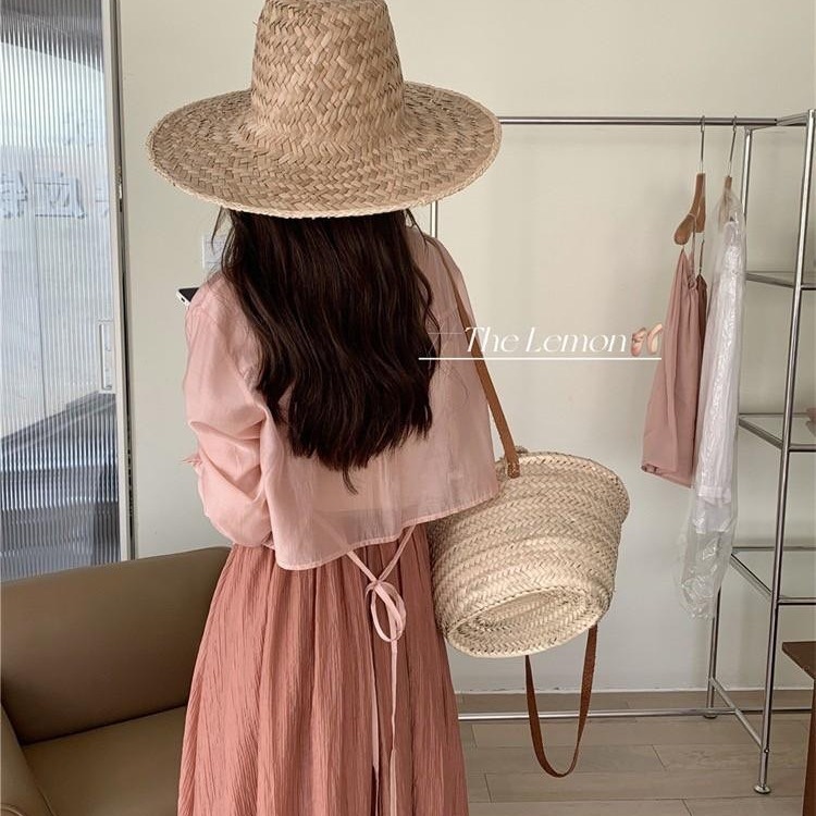 預購 微透視後繫帶襯衫-06/15截止-細節圖4