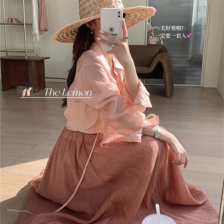 預購 微透視後繫帶襯衫-06/15截止-細節圖10