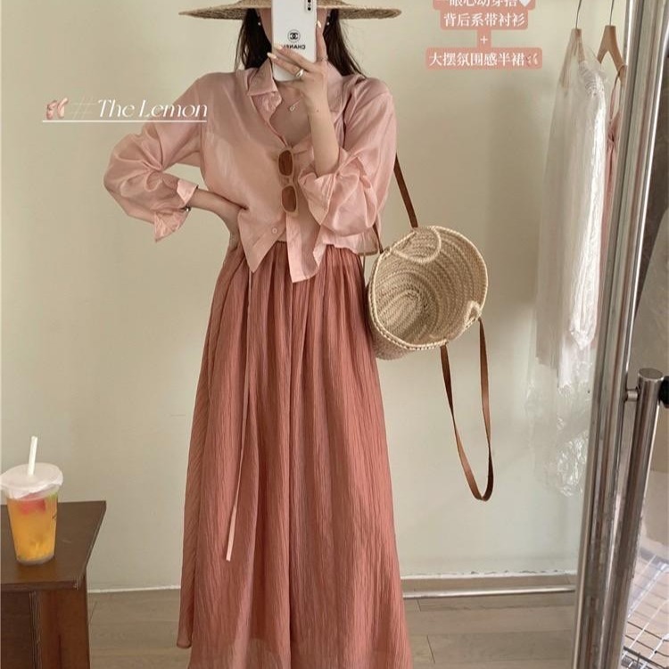 預購 褶皺大A字半裙-06/15截止-細節圖2