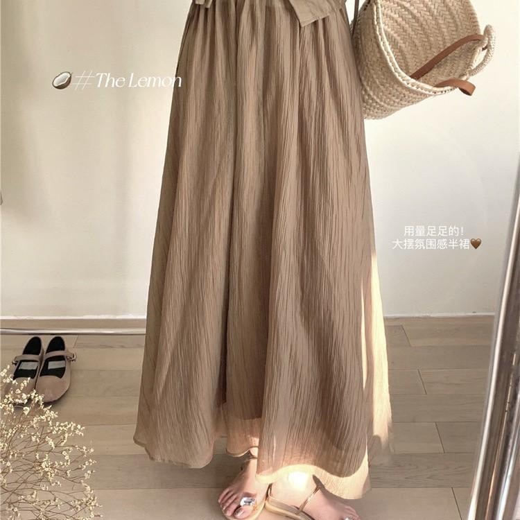 預購 褶皺大A字半裙-06/15截止-細節圖6