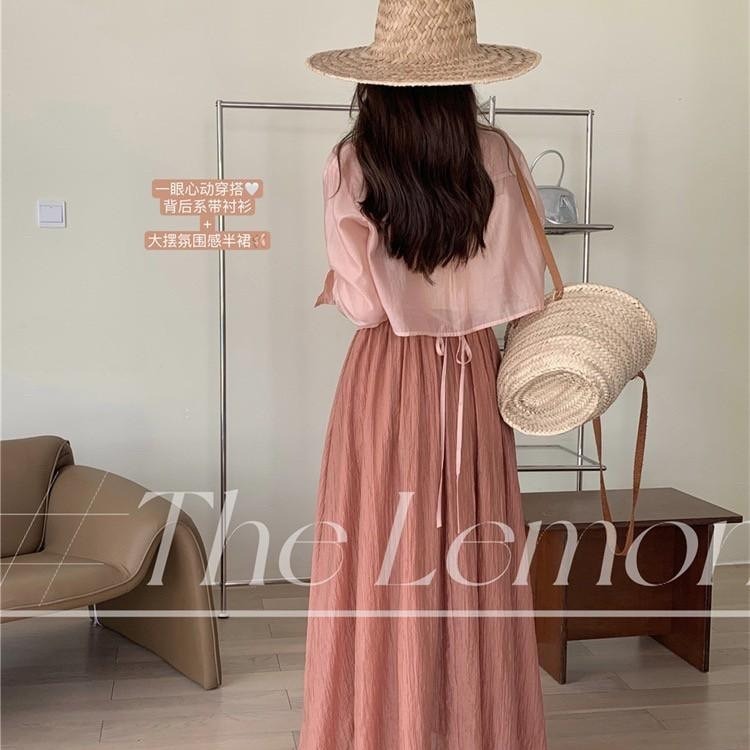 預購 褶皺大A字半裙-06/15截止-細節圖8