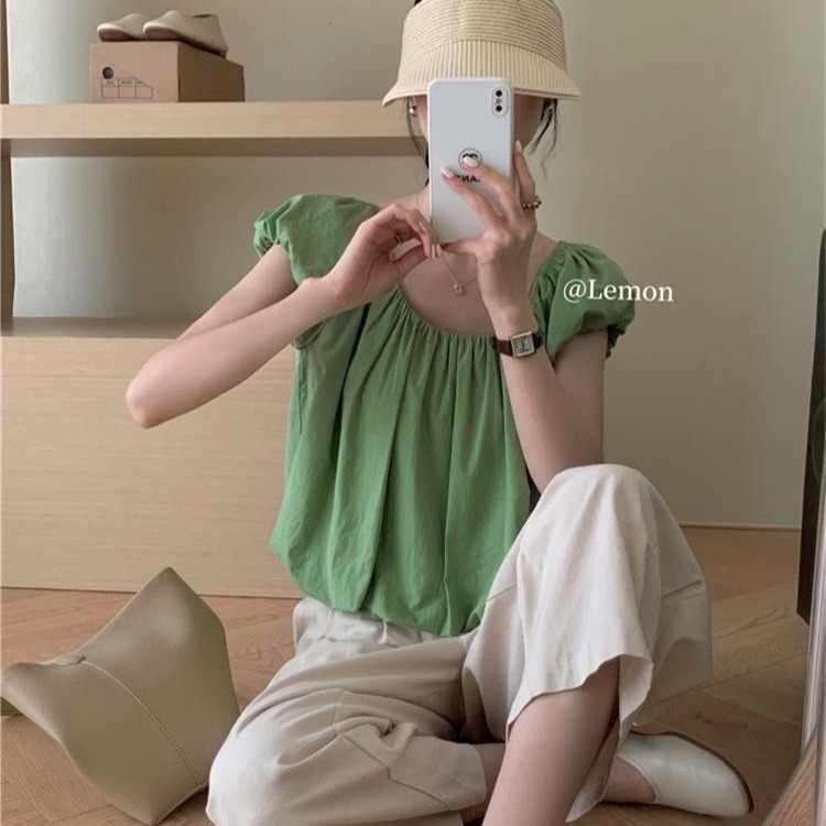 預購 小圓領縮帶花苞上衣-06/15截止-細節圖5