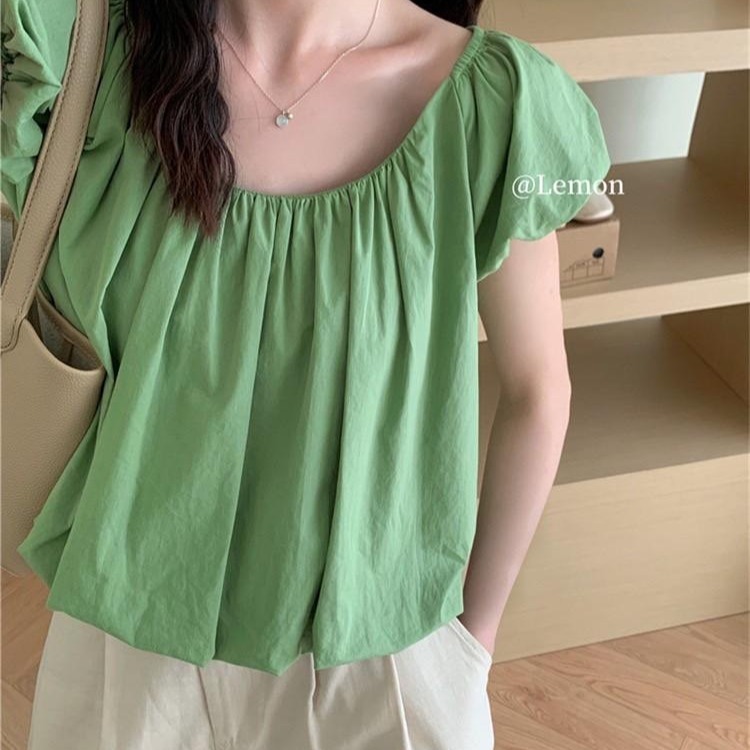 預購 小圓領縮帶花苞上衣-06/15截止-細節圖6