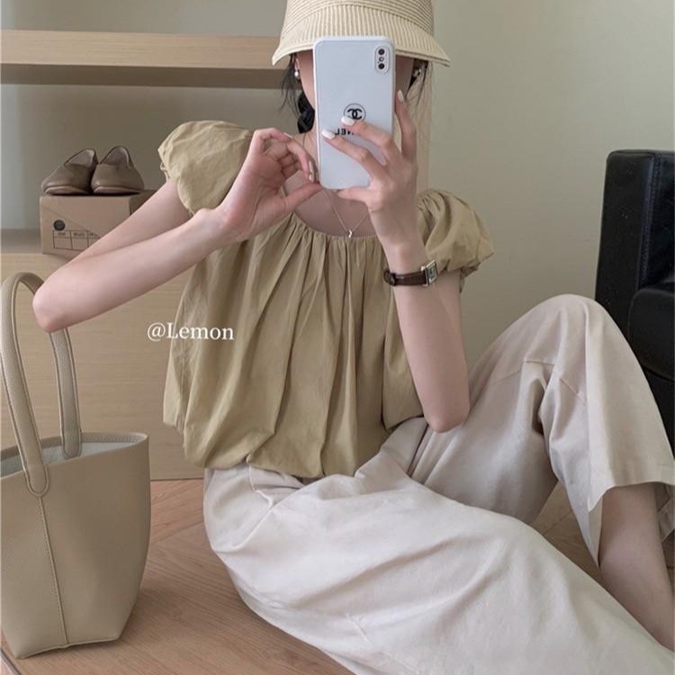 預購 小圓領縮帶花苞上衣-06/15截止-細節圖7