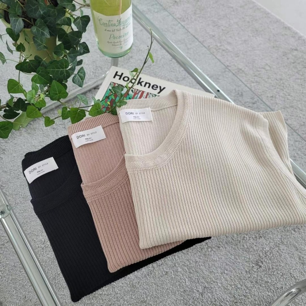 預購 正韓 涼感超舒適側開叉寬袖針織上衣-06/15截止-細節圖10