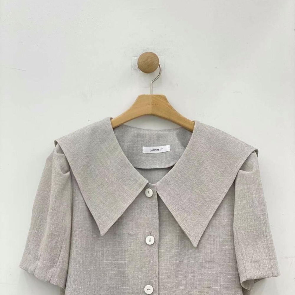 預購 正韓 水手領抓皺袖上衣-06/20截止-細節圖6