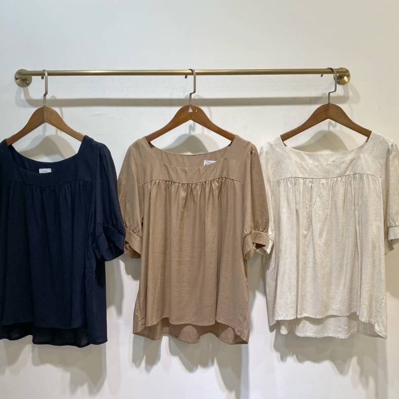 預購 方領棉麻上衣-06/20截止-細節圖3