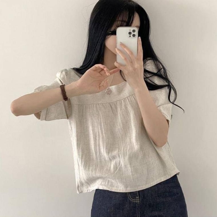 預購 方領棉麻上衣-06/20截止-細節圖7