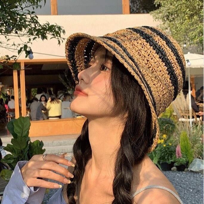 預購 條紋編織小漁夫草帽-06/20截止-細節圖3