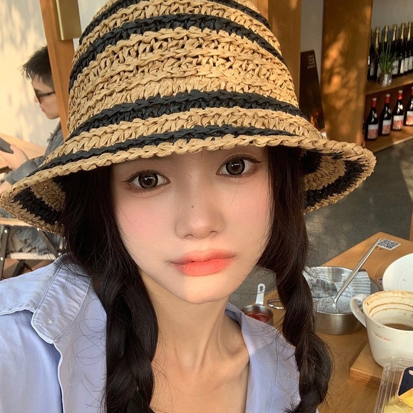 預購 條紋編織小漁夫草帽-06/20截止-細節圖5