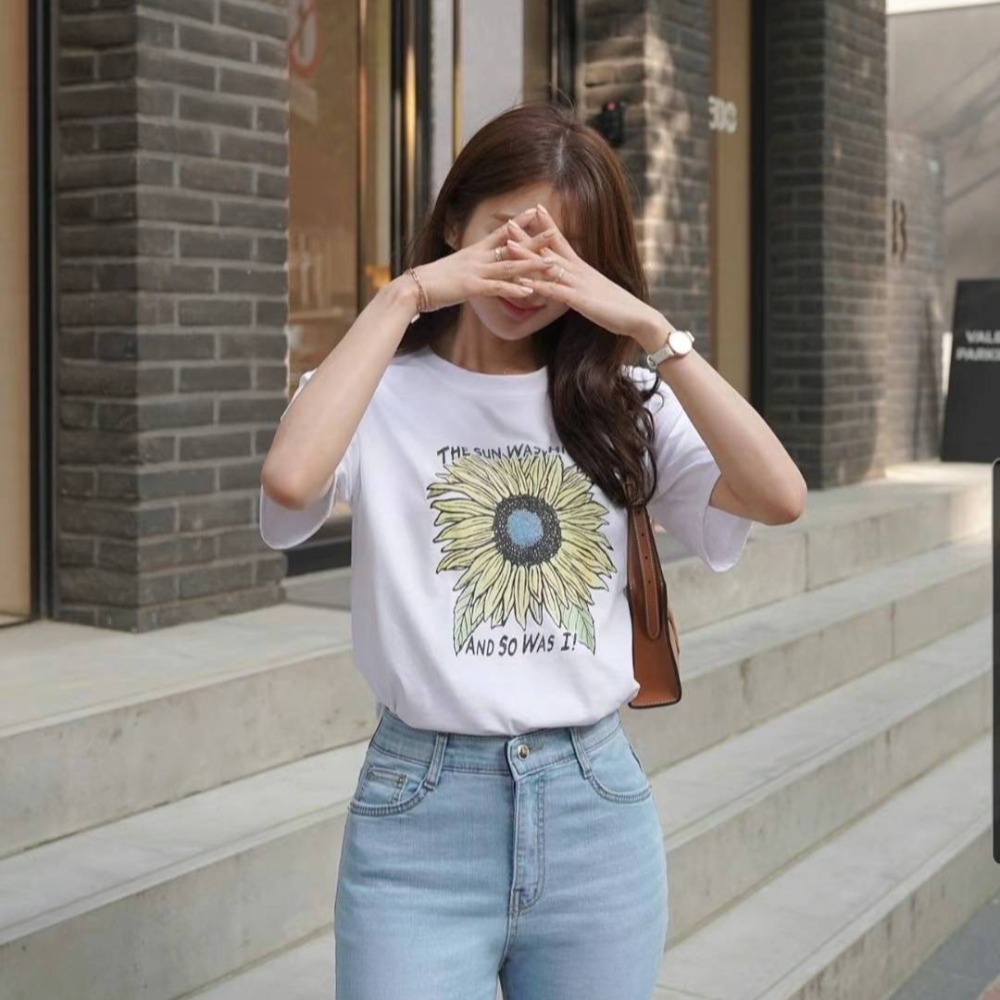 預購 正韓 夏季向日葵棉T-06/20截止-細節圖4