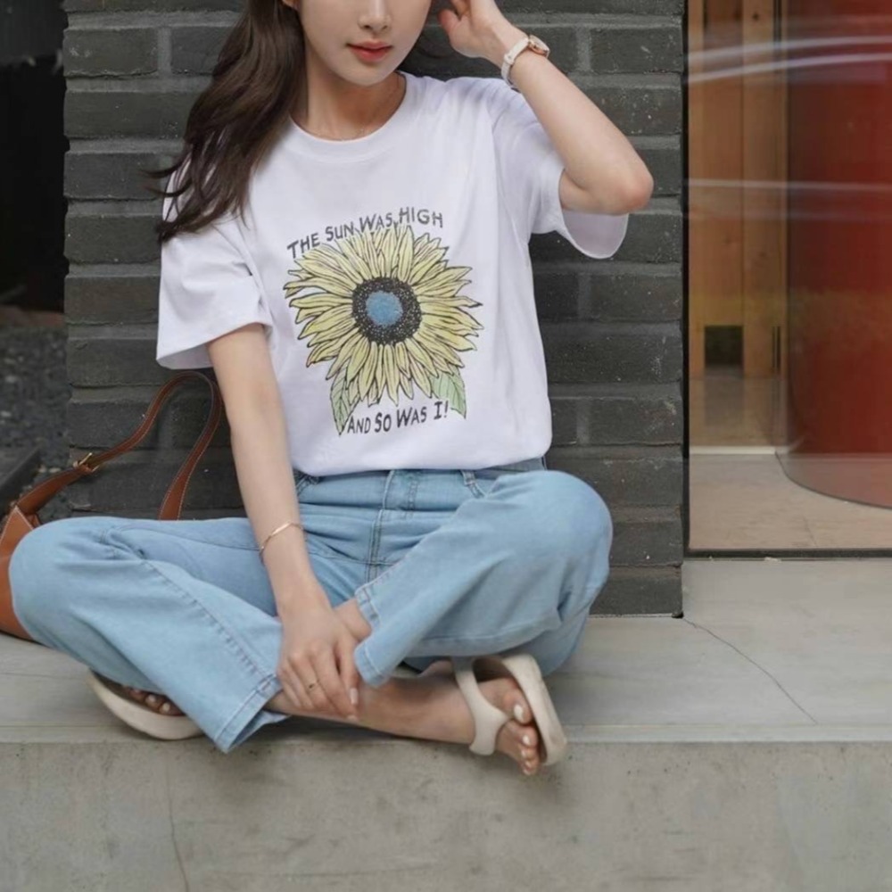 預購 正韓 夏季向日葵棉T-06/20截止-細節圖5