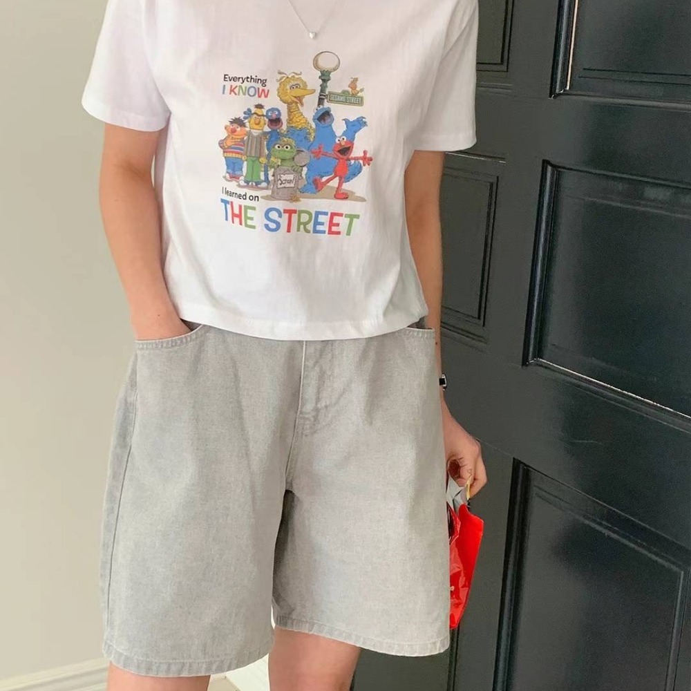 預購 正韓 芝麻街短版棉T-06/20截止-細節圖4