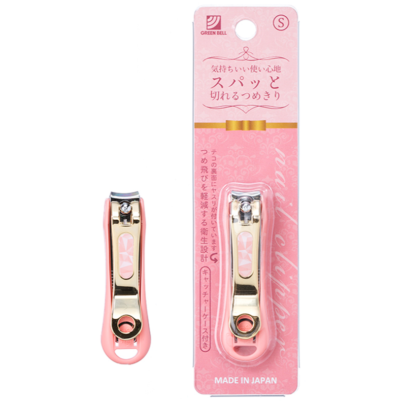 🔥日本GREEN BELL綠鐘 粉色指甲刀S號/藍色指甲刀S號 1入 型號NC-133 型號NC-134 日本製指甲剪-細節圖2