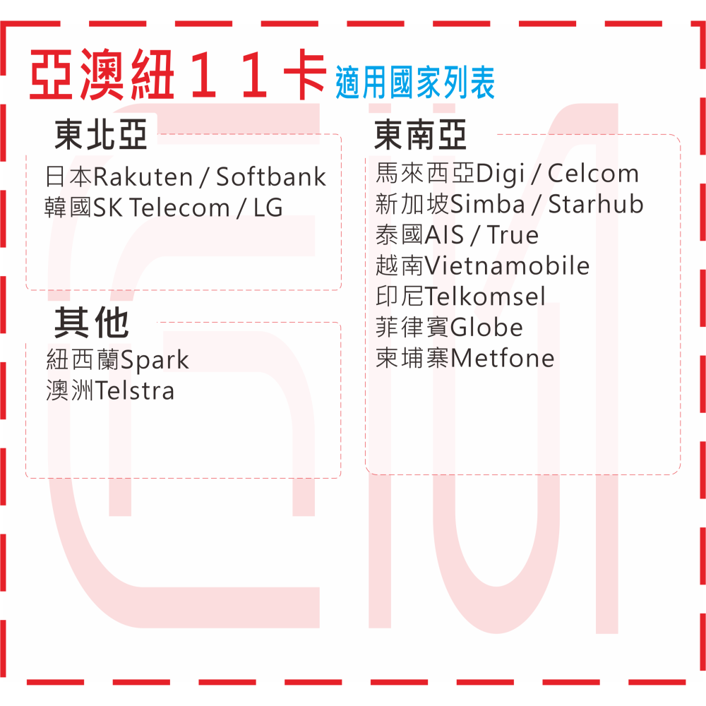 ├匠心_SIM┤亞洲網卡 日本 韓國 新加坡 馬來西亞 澳洲 菲律賓 柬埔寨 越南 紐西蘭 印尼 多國 亞澳紐-細節圖3
