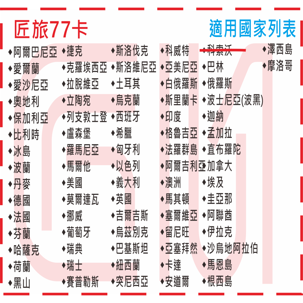 ├匠心_SIM┤匠旅77 歐洲網卡 摩洛哥網卡 杜拜 北非網卡 非洲網卡 黑山 克斯波蒙巴爾幹 歐洲上網卡 網卡-細節圖3