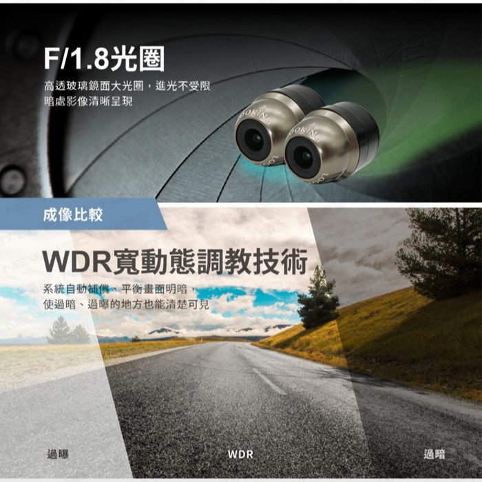 好評熱賣🔥 LOOKING 錄得清 ｜ F-911GTS特仕版 WIFI 雙鏡 1080P 機車 行車記錄器-細節圖6