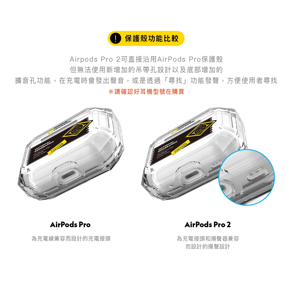 出遊必備🔥 National 國家地理｜Wappen AirPods系列 山脈款／空間款／探索款 耳機殼 耳機保護殼-細節圖8