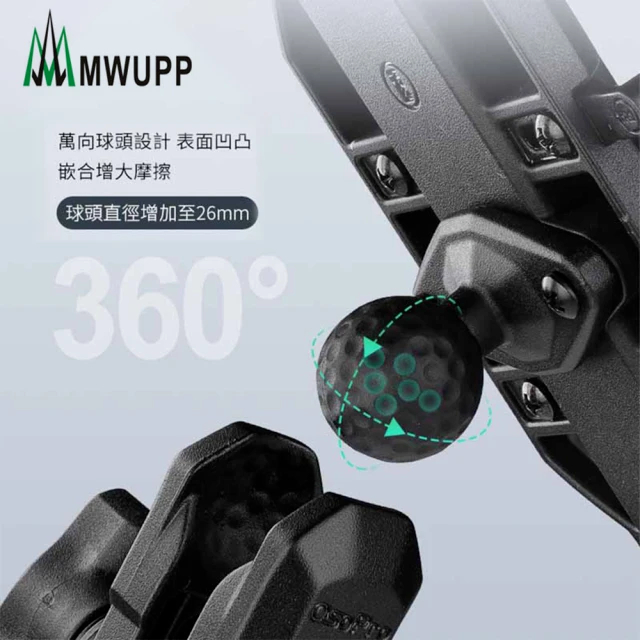 好評熱賣🔥 MWUPP五匹 ｜ osopro系列 手機架 gogoro 五匹 機車 手機架 車架 無線充 玄武 甲蟲殼-細節圖4