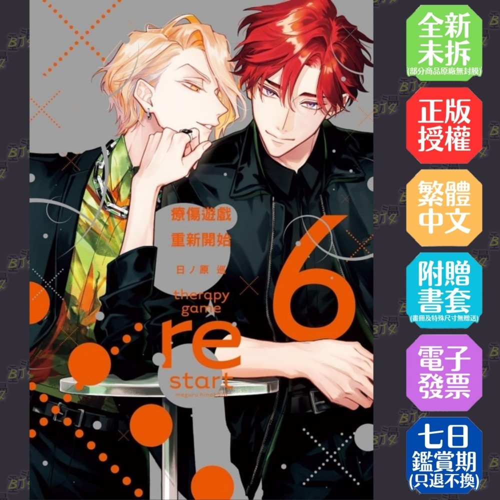 療傷遊戲 重新開始 6《首刷限定版》│贈書套│日ノ原 巡│東立BL漫畫│BJ4動漫-細節圖2