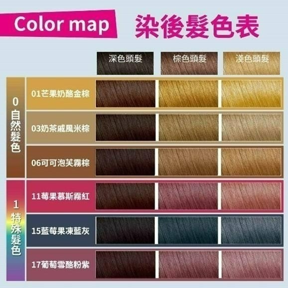 【卡樂芙】－附發票－泡沫染髮劑(金棕/米棕/霧棕/藍灰/布蕾橘棕/慕斯紅棕) 6色 現貨-細節圖3