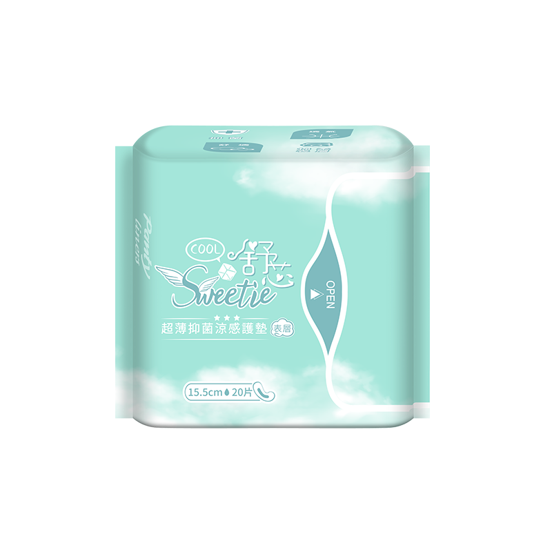【Sweetie舒芯】－附發票－超薄抑菌衛生棉/涼感衛生棉/護墊  15.5cm/24.5cm/29cm/34cm-規格圖4