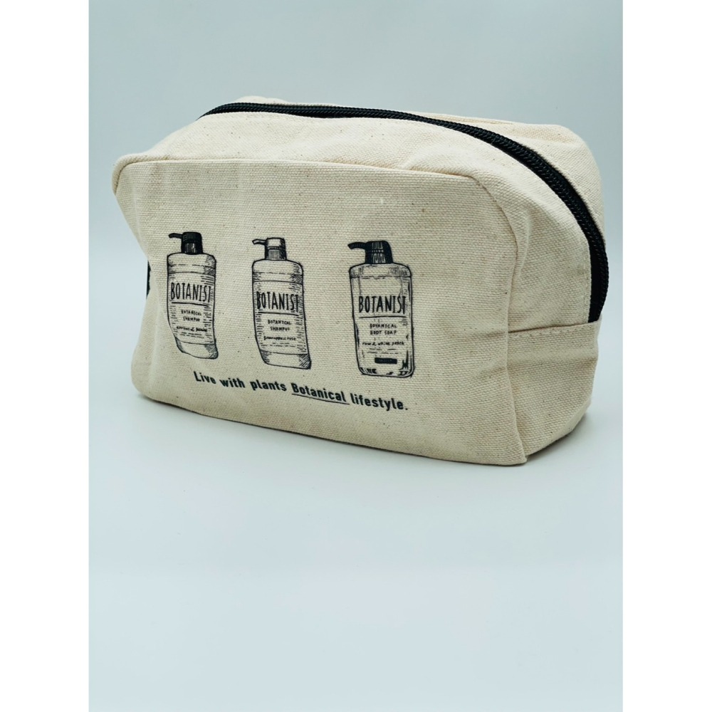 ［FUN SHOP 梵尚時尚精選］BOTANIST 帆布化妝包 收納包-細節圖2