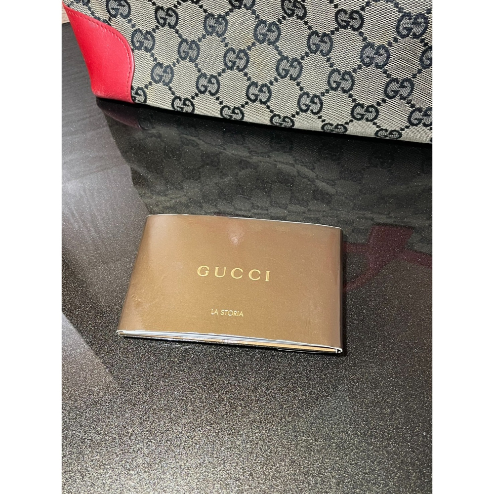 ［FUN SHOP 梵尚時尚精選］GUCCI 古馳 經典GG LOGO緹花帆布手提包 托特包-細節圖8