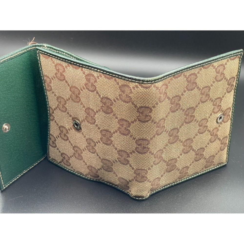 ［FUN SHOP 梵尚時尚精選］GUCCI Ophidia經典帆布印花10卡短夾-細節圖4