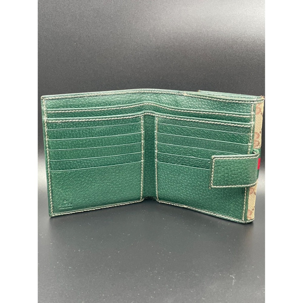 ［FUN SHOP 梵尚時尚精選］GUCCI Ophidia經典帆布印花10卡短夾-細節圖5