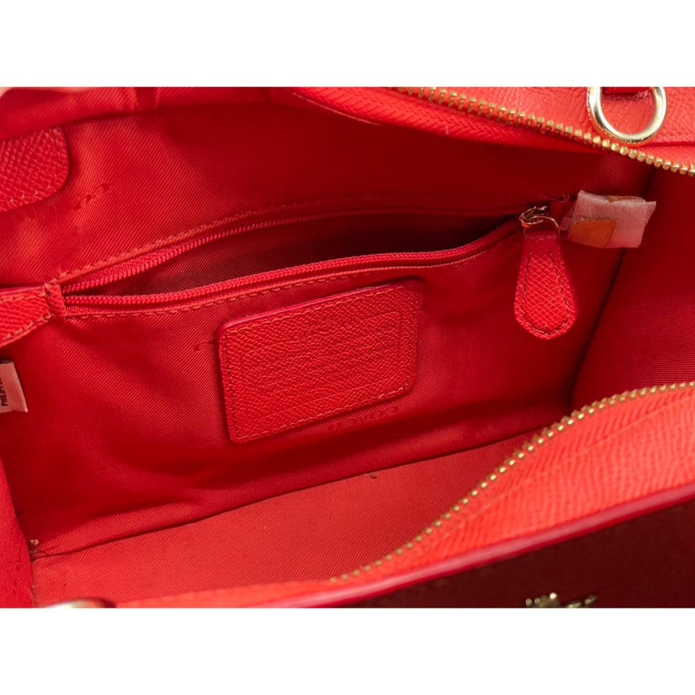 ［FUN SHOP 梵尚時尚精選］COACH 女仕 手提/斜背包 防刮皮革-細節圖3