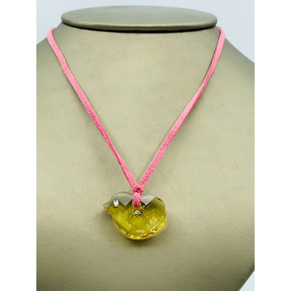 ［FUN SHOP 梵尚時尚精選］Swarovski 施華洛世奇水晶 小鳥 黃水晶 項鍊 精品 珠寶-細節圖3