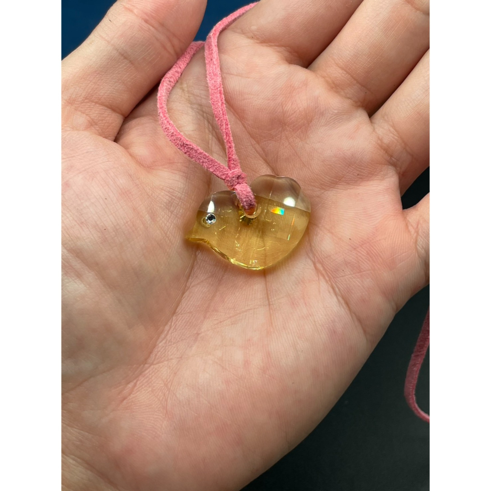 ［FUN SHOP 梵尚時尚精選］Swarovski 施華洛世奇水晶 小鳥 黃水晶 項鍊 精品 珠寶-細節圖4