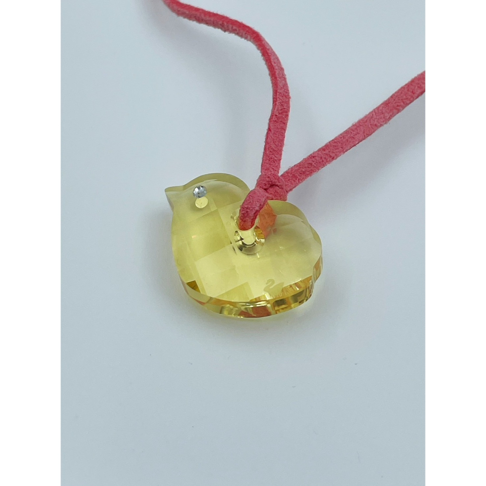 ［FUN SHOP 梵尚時尚精選］Swarovski 施華洛世奇水晶 小鳥 黃水晶 項鍊 精品 珠寶-細節圖6