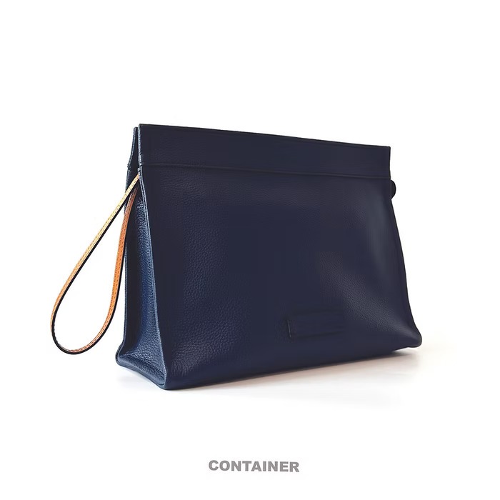 ［FUN SHOP 梵尚時尚精選］bangkok container 海軍藍 手拿包-細節圖2