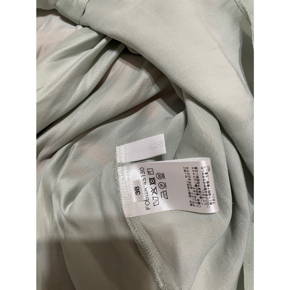 專櫃MK草綠色長版柔軟連袖襯衫/二手/38號-細節圖6