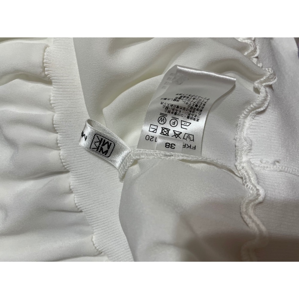 專櫃MK雪紡紗羅紋拼接短版上衣/二手/38號-細節圖5