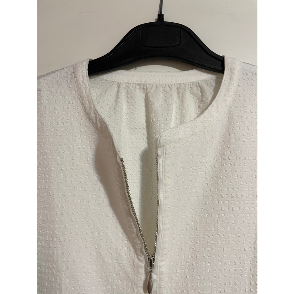 專櫃MK白色泡泡紗長袖薄外套/二手/38號-細節圖4