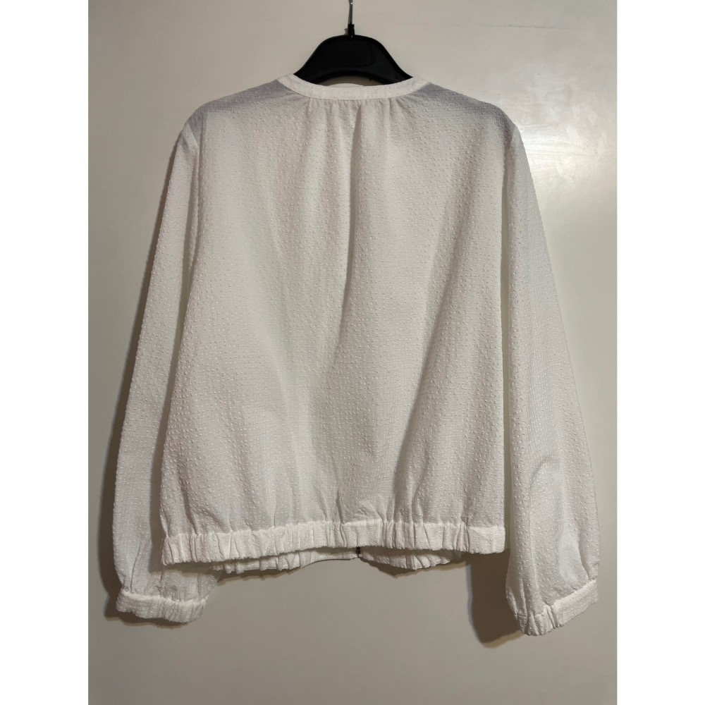 專櫃MK白色泡泡紗長袖薄外套/二手/38號-細節圖5