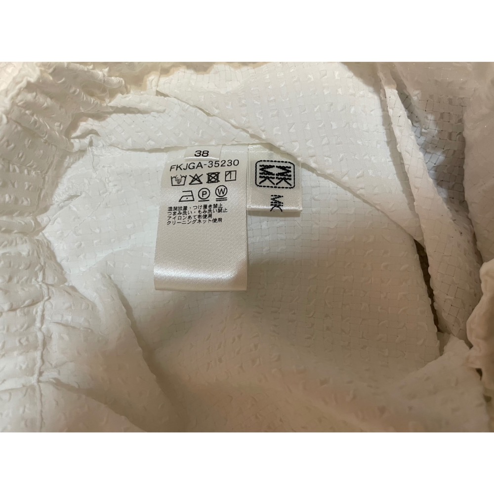專櫃MK白色泡泡紗長袖薄外套/二手/38號-細節圖6