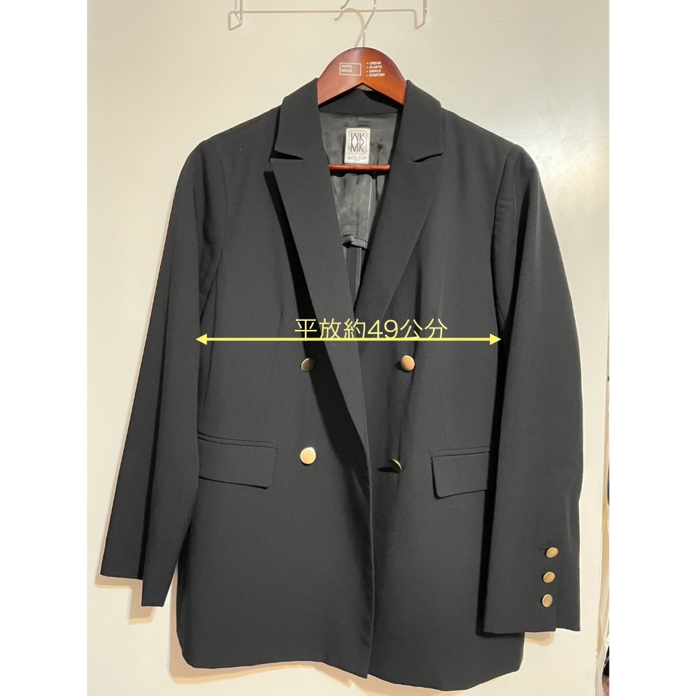 專櫃MK黑色雙排金釦外套/二手/38號-細節圖2