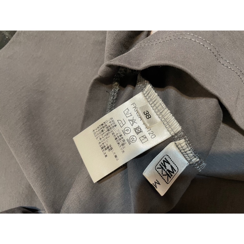 專櫃MK灰色格紋雪紡拼接T-shirt /二手/38號-細節圖5