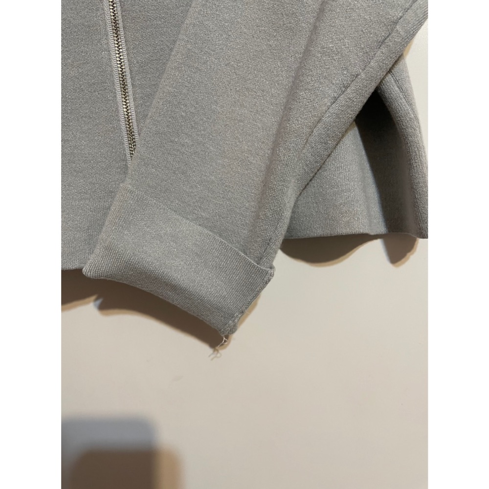 專櫃MK 灰色厚針織短版拉鍊外套/二手/38號-細節圖4