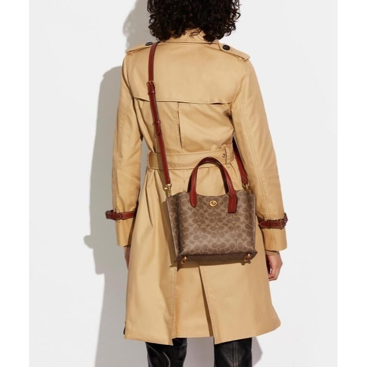 💖母親節禮物💖 COACH 女包  手提 單肩托特包  #女大容量包  #可放筆電平板-細節圖4